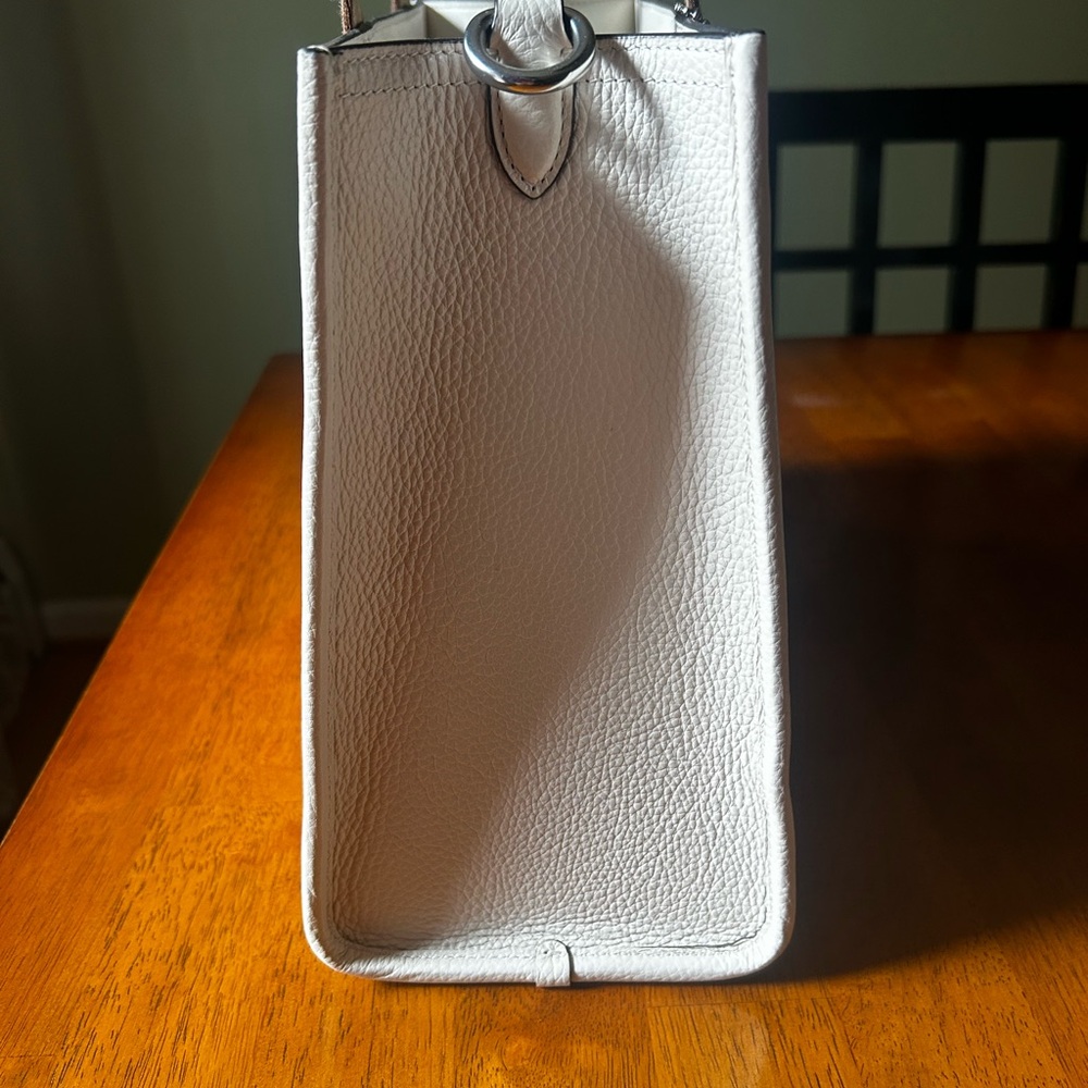 Coach white and tan Smith Tote - Picture 2 of 6